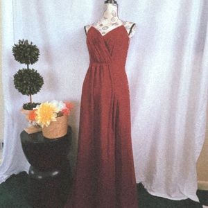 David’s Bridal Wine Bridesmaid /Prom Dress
